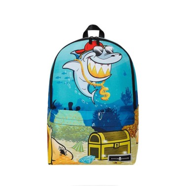 SPACE JUNK SHARK GRINNIN BACKPACKS SJS145 Colorful