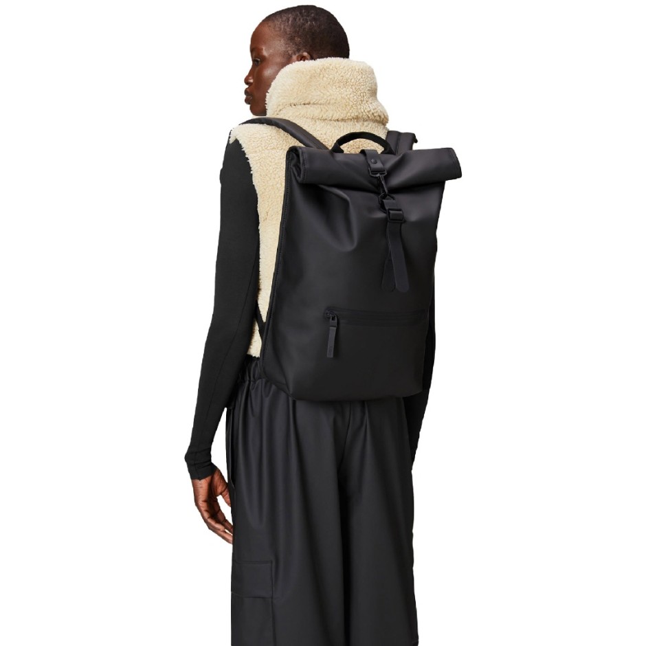 RAINS ROLLTOP RUCKSACK 13320-01 Black