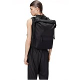 RAINS TRAIL ROLLTOP BACKPACK 14320-01 Black Image 1