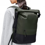 RAINS TRAIL ROLLTOP BACKPACK 14320-03 Green Image 1