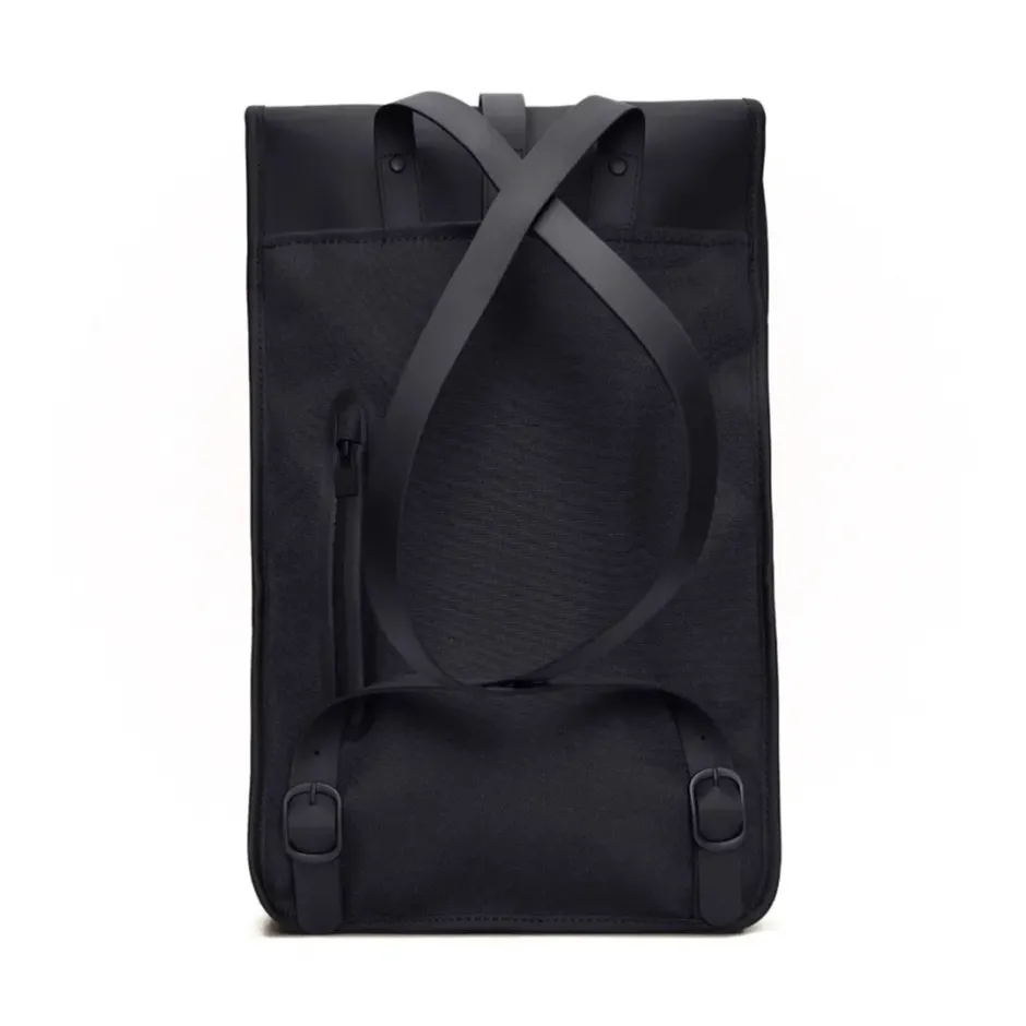 RAINS Waterproof Travel Commuter Backpack Full Size W3 Unisex Black NWT RAINS BACKPACK W3 13000-01 Black main image 3