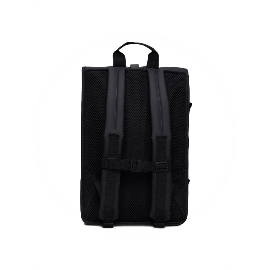 Τσάντα Πλάτης Μαύρη - Rains Rolltop Rucksack Large