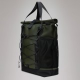 RAINS ROLLTOP TOTE BAG 13390-03 Green Image 1