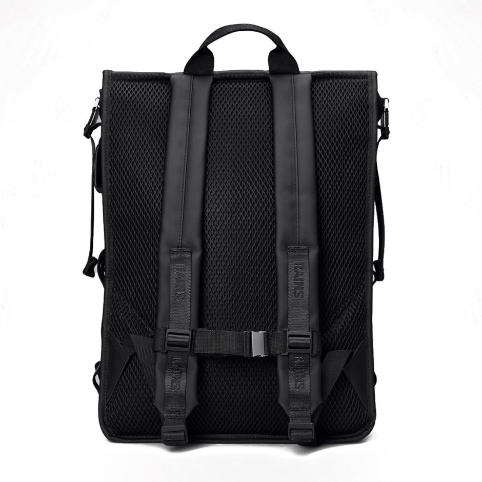 Τσάντα Πλάτης Μαύρη - Rains Trail Cord Rolltop