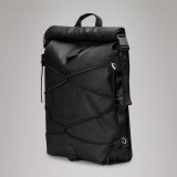 RAINS CORD ROLLTOP BACKPACK 14480-01 Black Image 1