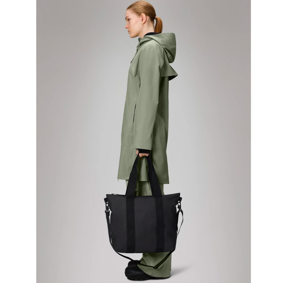 Τσάντα Μαύρη - Rains Tote Bag Mini
