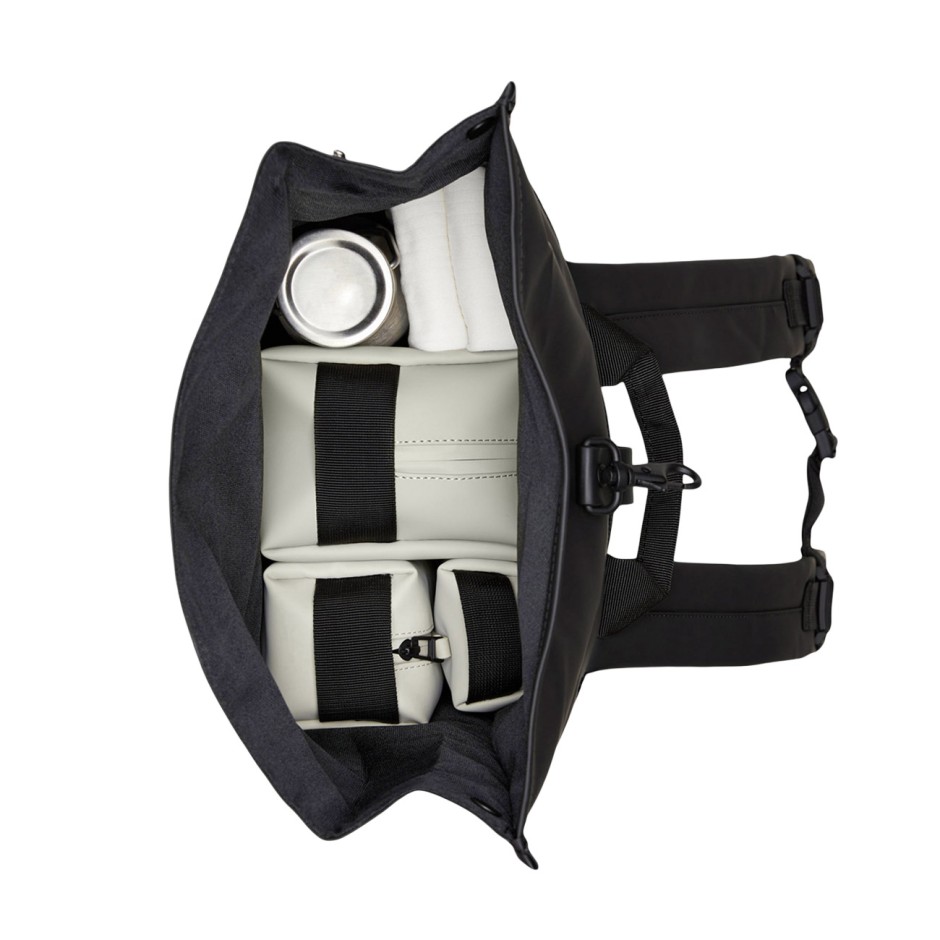 Backpack Black - Rains Rolltop Rucksack