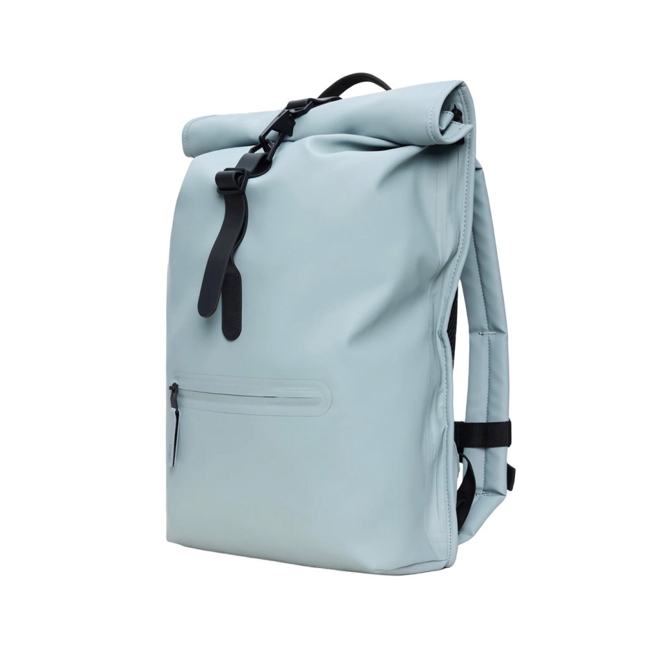 Backpack Blue - Rains Rolltop Rucksack