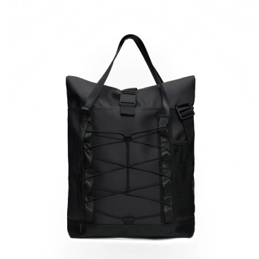 RAINS ROLLTOP TOTE BAG 13390-01 Black