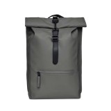 Τσάντα Πλάτης Γκρι - Rains Rolltop Rucksack  Εικόνα 