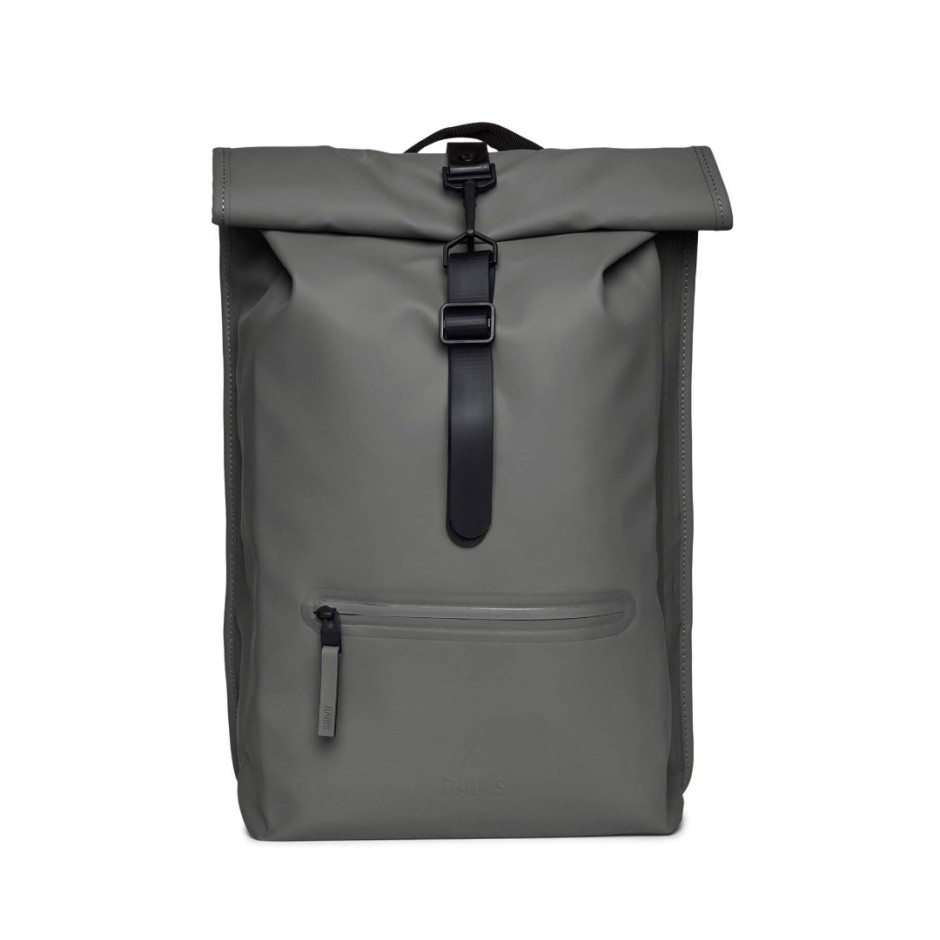 Τσάντα Πλάτης Γκρι - Rains Rolltop Rucksack 