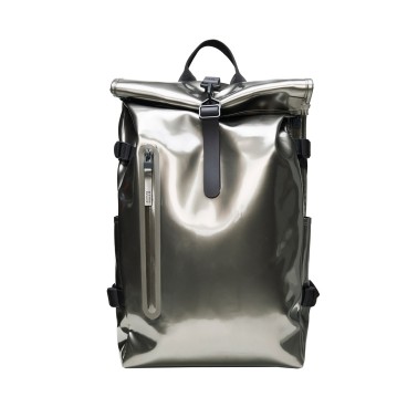 Backpack Grey - Rains Rolltop Rucksack Large