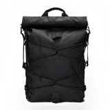 RAINS CORD ROLLTOP BACKPACK 14480-01 Black Image 