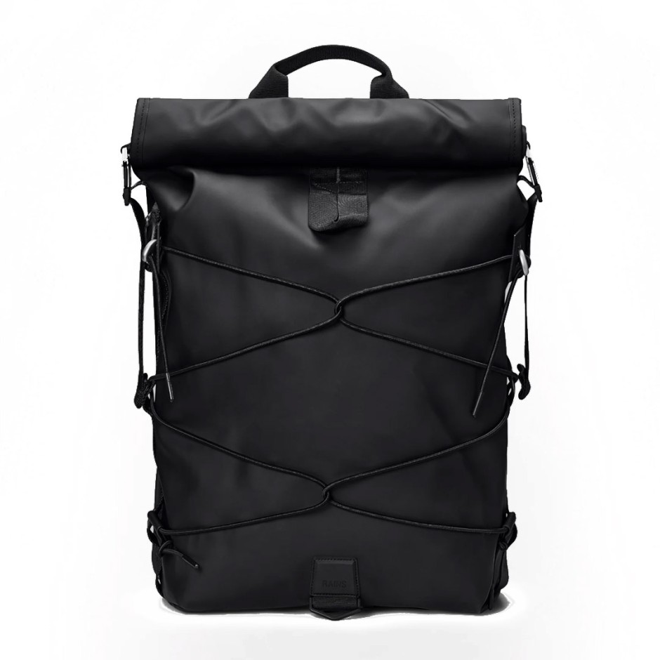 RAINS CORD ROLLTOP BACKPACK 14480-01 Black