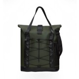 RAINS ROLLTOP TOTE BAG 13390-03 Green Image 