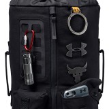 UNDER ARMOUR PROJECT ROCK DUFFEL BAG 1345663-001 Black Image 2
