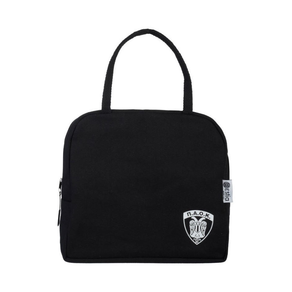 Estia Lunchbag PAOK BC Μαύρο - Ισοθερμική Τσάντα Φαγητού