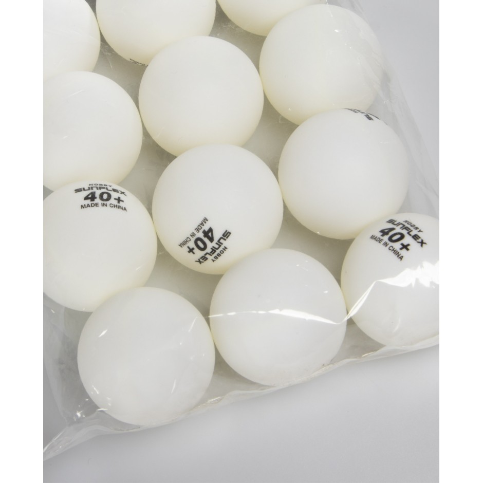 Μπαλάκια Ping Pong Λευκά - Amila Sunflex Hobby PVC 12 Τεμάχια