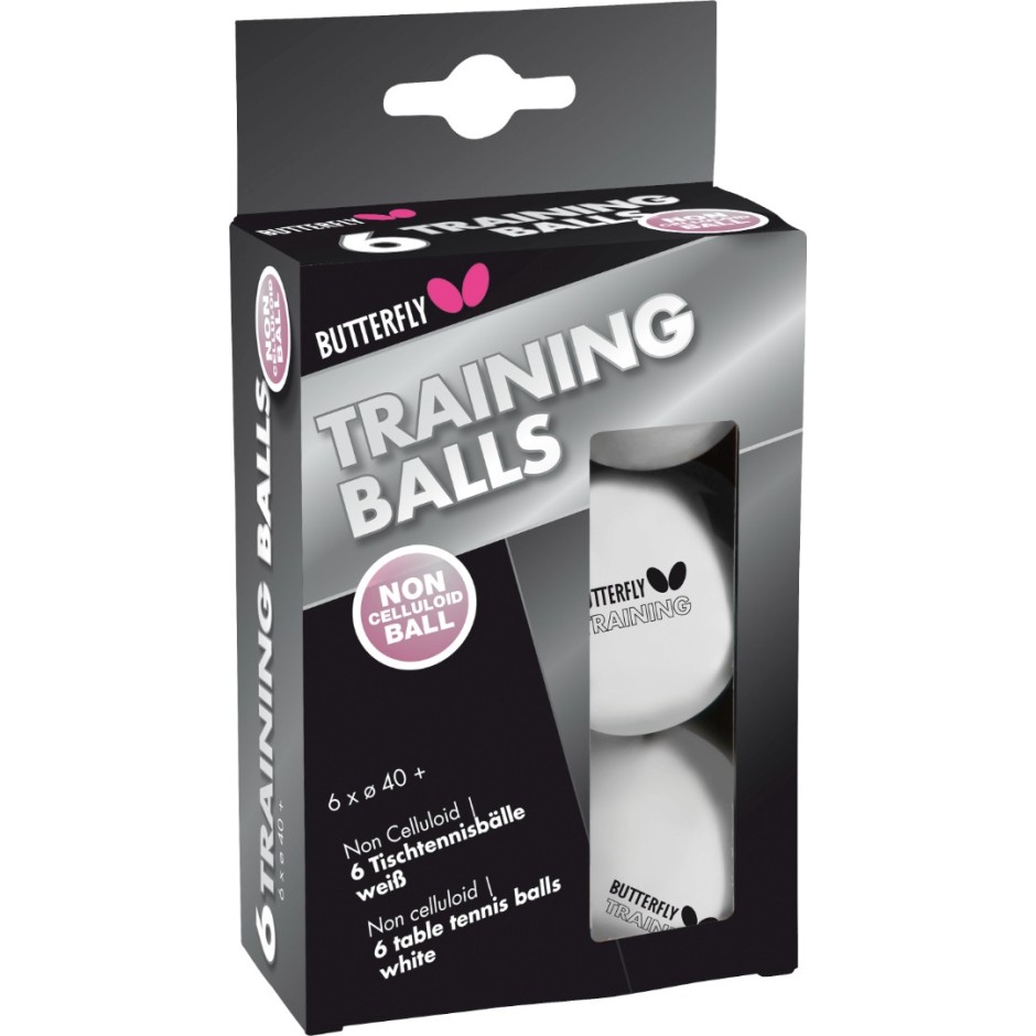 AMILA PING PONG BUTTERFLY TRAINING 6PK 85140 97254 White