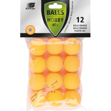 Μπαλάκια Ping Pong Πορτοκαλί - Amila Sunflex Hobby PVC 12 Τεμάχια