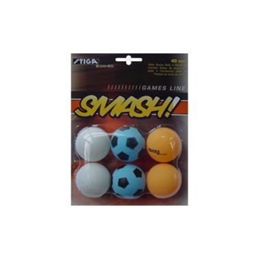 STIGA TT  SMASH BALLS 6-P (11) SA-76-1345-06 Colorful