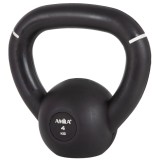 Kettlebell Μαύρο - Amila Original Rubber 4Kg Εικόνα 