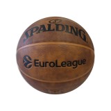 Μπάλα Μπάσκετ Καφέ - Spalding 2025 Antique Panathinaikos Euroleague Εικόνα 0