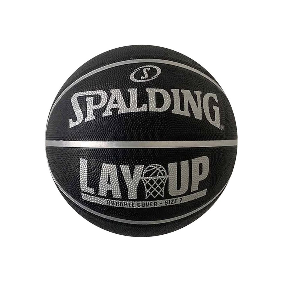 SPALDING LAY UP RUBBER SIZE 7 Μαύρο 