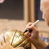 Signed Ball by Nick Galis - Trace 'N Chase Nick Galis Autographed Authentic Molten Gold BG-SL7 #6, Limited To 100 Image 1