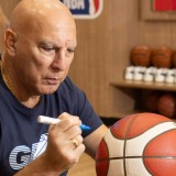 Signed Ball by Nick Galis - Trace 'N Chase Nick Galis Autographed Authentic Molten BG-4500 FIBA #4, Limited To 87 Image 2