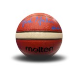 Signed Ball by Nick Galis - Trace 'N Chase Nick Galis Autographed Authentic Molten BG-4500 FIBA #4, Limited To 87 Image 