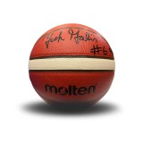 Signed Ball by Nick Galis - Trace 'N Chase Nick Galis Autographed Authentic Molten BG-4500 FIBA #6, Limited To 100 Image 