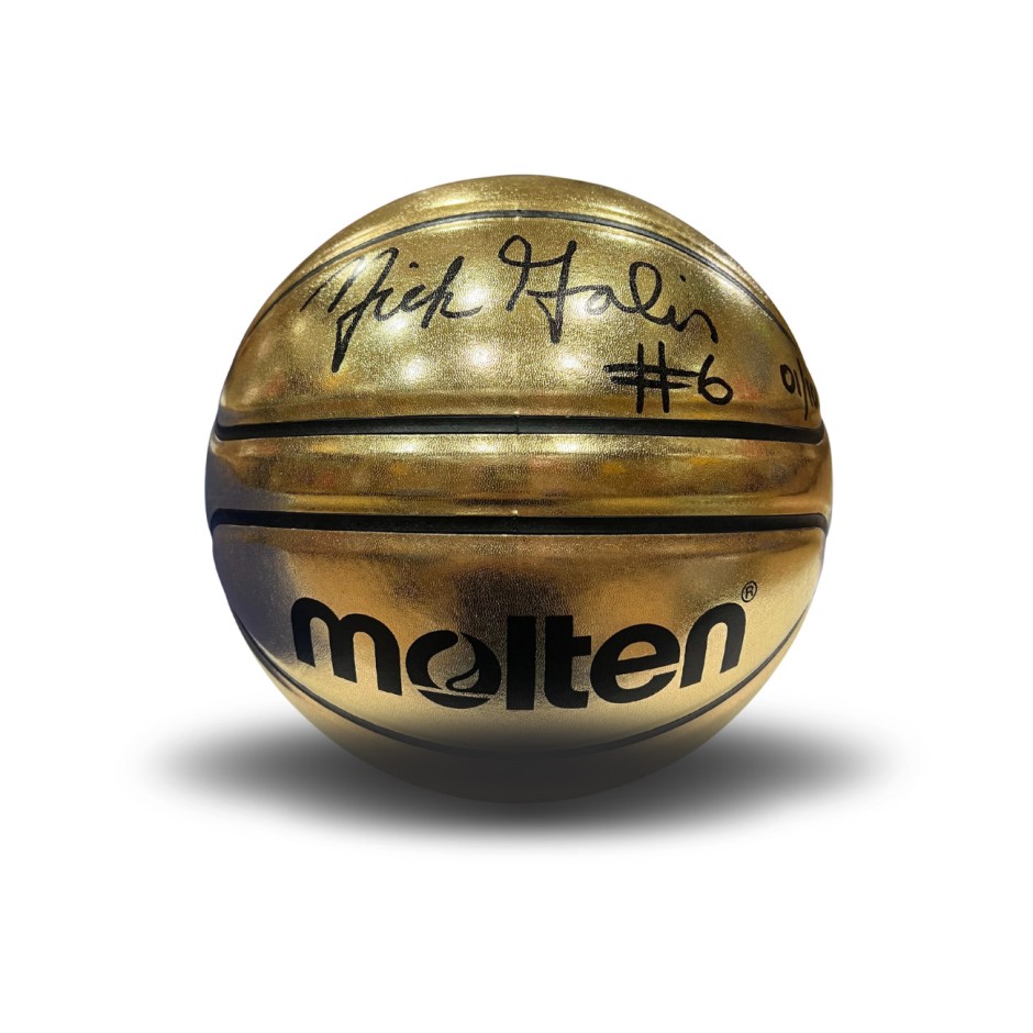 Signed Ball by Nick Galis - Trace 'N Chase Nick Galis Autographed Authentic Molten Gold BG-SL7 #6, Limited To 100