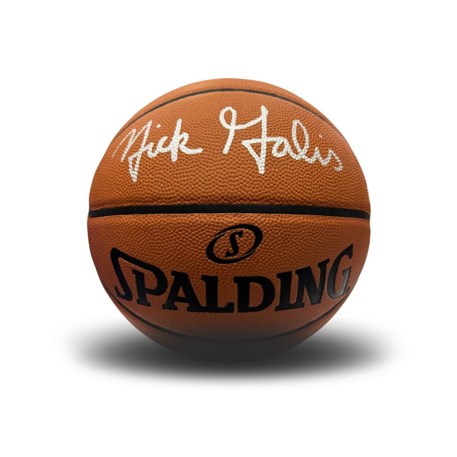 Signed Ball by Nick Galis - Trace 'N Chase Nick Galis Autographed Authentic Spalding NBA Game, Limited To 25