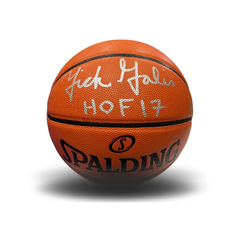 Signed Ball by Nick Galis - Trace 'N Chase Nick Galis Autographed Authentic Spalding NBA Replica 'HOF 17', Limited To 20