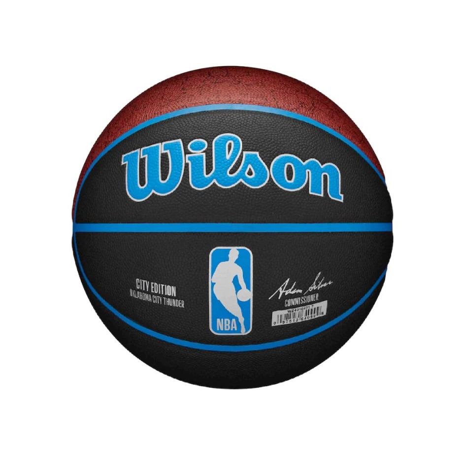 WILSON NBA TEAM CITY COLLECTOR BSKT OKC THUND 7 WZ4016421XB7 Coal
