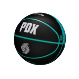 WILSON NBA TEAM CITY COLLECTOR BSKT POR BLAZE 7  WZ4016425XB7 Black Image 2