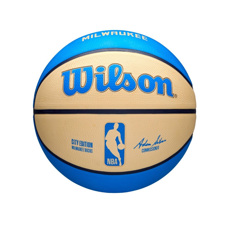 WILSON 2024 NBA TEAM CITY EDITION MIL BUCKS 7 WZ4033917XB7 Blue