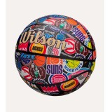 Μπάλα Μπάσκετ Πολύχρωμη - Wilson NBA All Team Retro Εικόνα 2