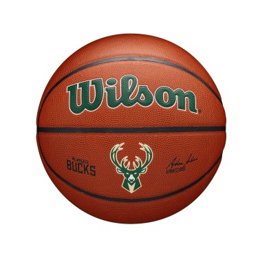 WILSON NBA TEAM ALLIANCE BSKT MIL BUCKS SZ7 WZ4029317XB7 Brown
