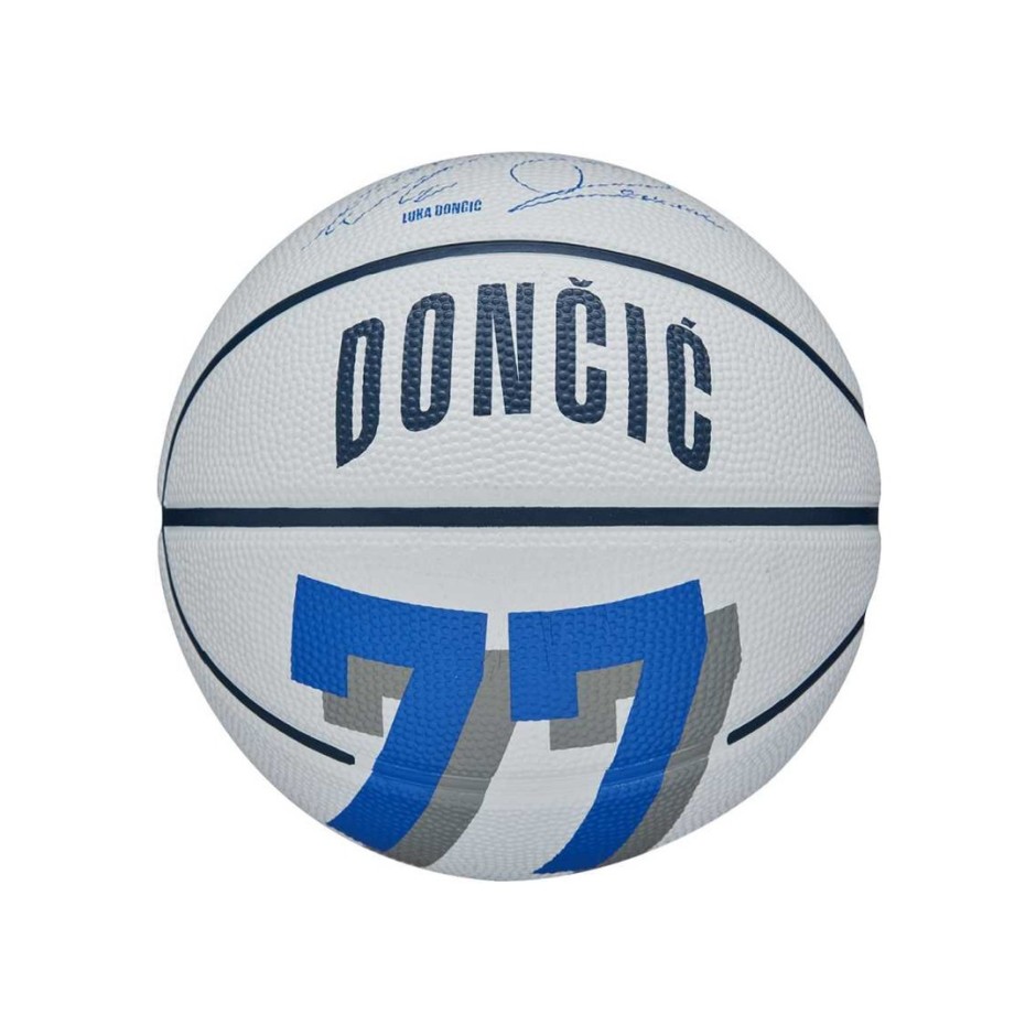 WILSON NBA PLAYER ICON MINI BSKT LUKA SIZE 3 WZ4007701XB3 White