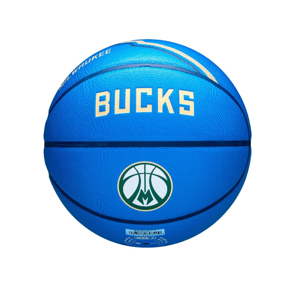 WILSON 2024 NBA TEAM CITY COLLECTOR MIL BUCKS 7 WZ4033817XB7 Blue