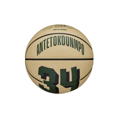 WILSON NBA PLAYER ICON MINI BSKT GIANNIS SIZE 3 WZ4007501XB3 Beige