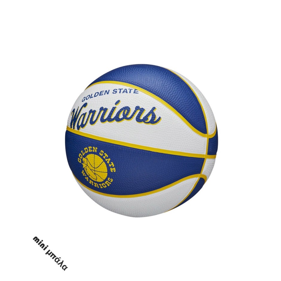 WILSON NBA TEAM RETRO BSKT MINI GS WARRIORS S3 WTB3200XBGOL One Color
