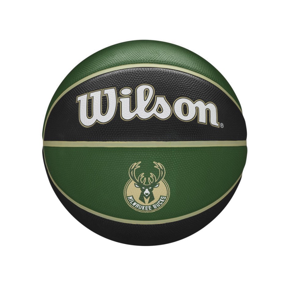 WILSON NBA TEAM TRIBUTE BSKT MIL BUCKS SIZE 7 WTB1300XBMIL Ο-C