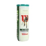 WILSON TOUR ALL COURT 3 BALL WRT106300 One Color Image 