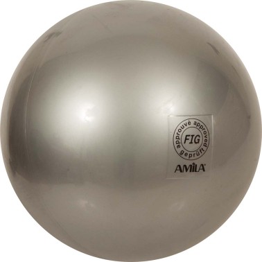 Μπάλα Ρυθμικής Γυμναστικής Ασημί - Amila 19cm FIG Approved