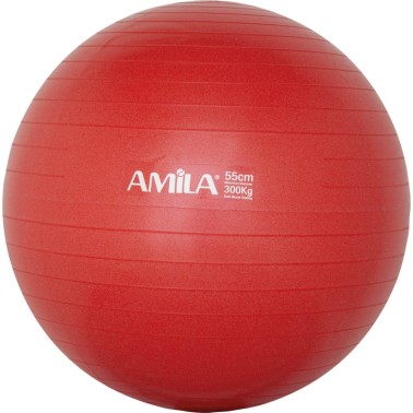 AMILA ΜΠΑΛΑ ΓΥΜΝΑΣΤΙΚΗΣ 55cm 1000gr ΣΕ ΚΟΥΤΙ - ΚΟΚΚΙΝΟ 95828-15 Κόκκινο