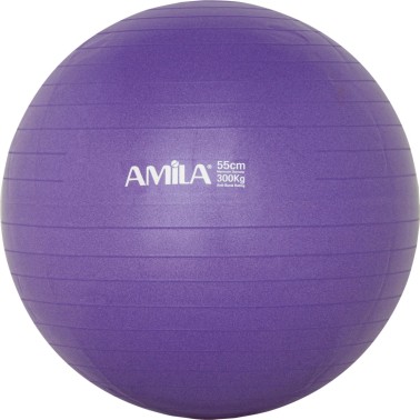 AMILA ΜΠΑΛΑ ΓΥΜΝΑΣΤΙΚΗΣ 55cm 1000gr ΣΕ ΚΟΥΤΙ - ΜΩΒ 95830-23 Μωβ