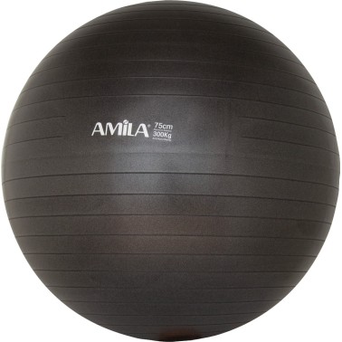 AMILA ΜΠΑΛΑ ΓΥΜΝΑΣΤΙΚΗΣ 75CM 1700GR BULK - ΜΑΥΡΟ 48417 Μαύρο